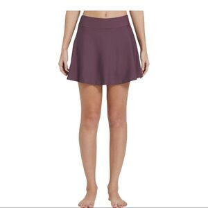 Baleaf Plus Size Waterside Burgundy Modest Swim Skort Size 3XL